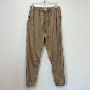 COS Womens Pants Large Jogger Tan Pull On Streetwear Cotton Nylon Relax